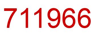Número 711966 imagen rojo