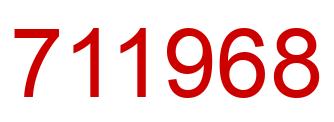 Número 711968 imagen rojo