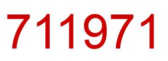 Número 711971 imagen rojo