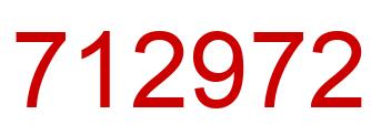 Number 712972 red image