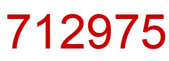 Número 712975 imagen rojo