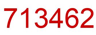 Number 713462 red image