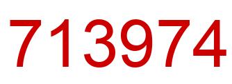 Number 713974 red image