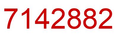 Número 7142882 imagen rojo
