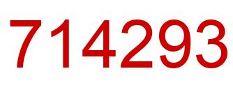 Número 714293 imagen rojo