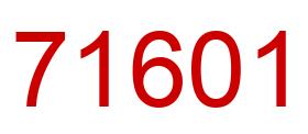 Número 71601 imagen rojo
