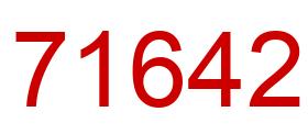 Número 71642 imagen rojo