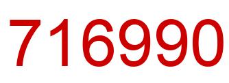 Number 716990 red image
