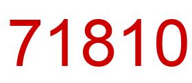 Número 71810 imagen rojo