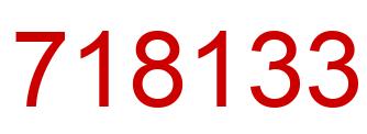 Número 718133 imagen rojo