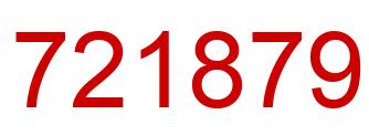 Number 721879 red image