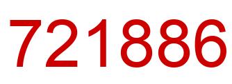 Number 721886 red image