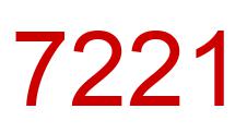 Number 7221 red image
