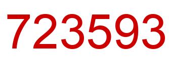Número 723593 imagen rojo