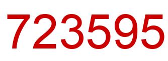 Número 723595 imagen rojo