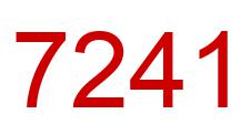 Number 7241 red image