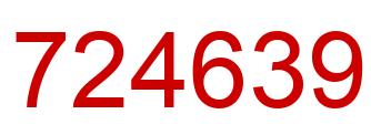 Number 724639 red image