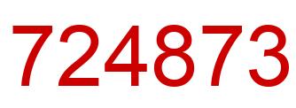Number 724873 red image