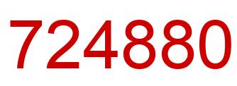 Número 724880 imagen rojo