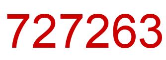 Number 727263 red image