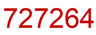 Number 727264 red image