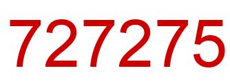 Number 727275 red image