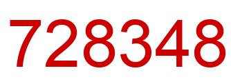 Número 728348 imagen rojo