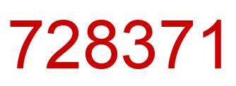 Número 728371 imagen rojo
