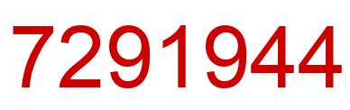 Number 7291944 red image