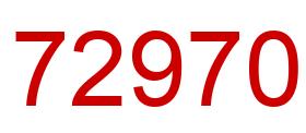 Número 72970 imagen rojo