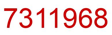 Number 7311968 red image