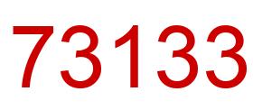 Número 73133 imagen rojo