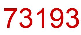 Número 73193 imagen rojo