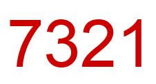 Number 7321 red image
