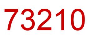 Number 73210 red image
