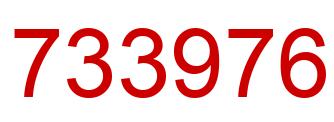 Number 733976 red image