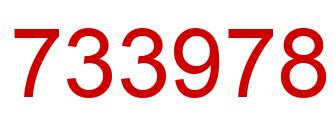 Number 733978 red image