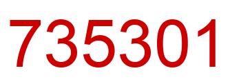 Número 735301 imagen rojo