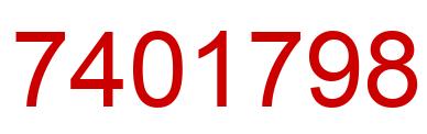 Number 7401798 red image