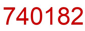Number 740182 red image