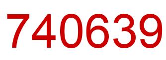 Número 740639 imagen rojo