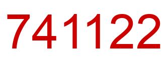 Number 741122 red image