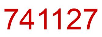 Number 741127 red image