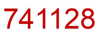 Number 741128 red image