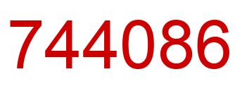 Número 744086 imagen rojo