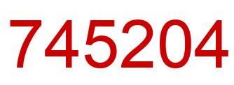 Number 745204 red image