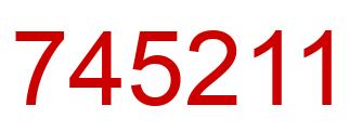 Number 745211 red image