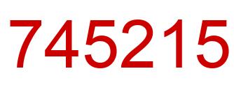 Number 745215 red image