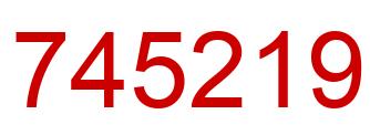 Number 745219 red image