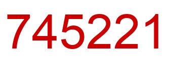 Number 745221 red image